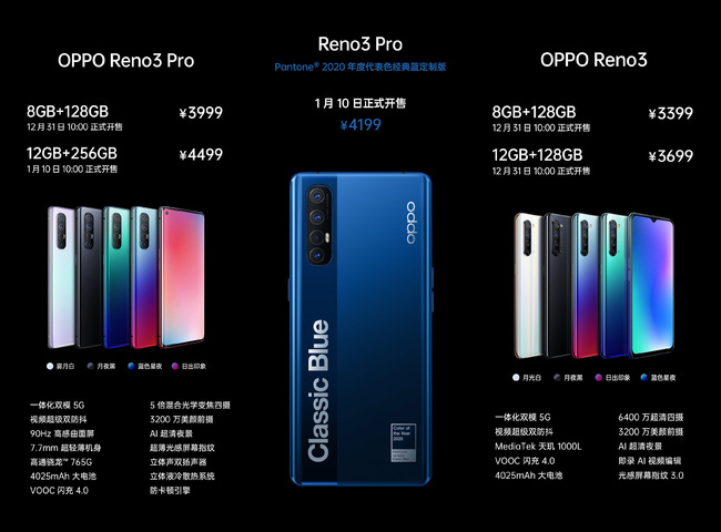 OPPO Reno3系列新品发布 当前你能买到最轻薄的5G手机